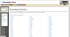 Desktop Screenshot of dir.genealogytoday.com