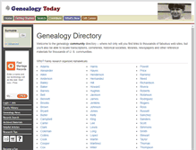 Tablet Screenshot of dir.genealogytoday.com