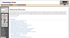 Desktop Screenshot of data.genealogytoday.com